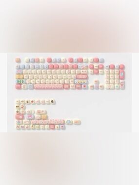 NEW Akko Piggy Party PBT Keycap Set, decorative mechanical keycaps